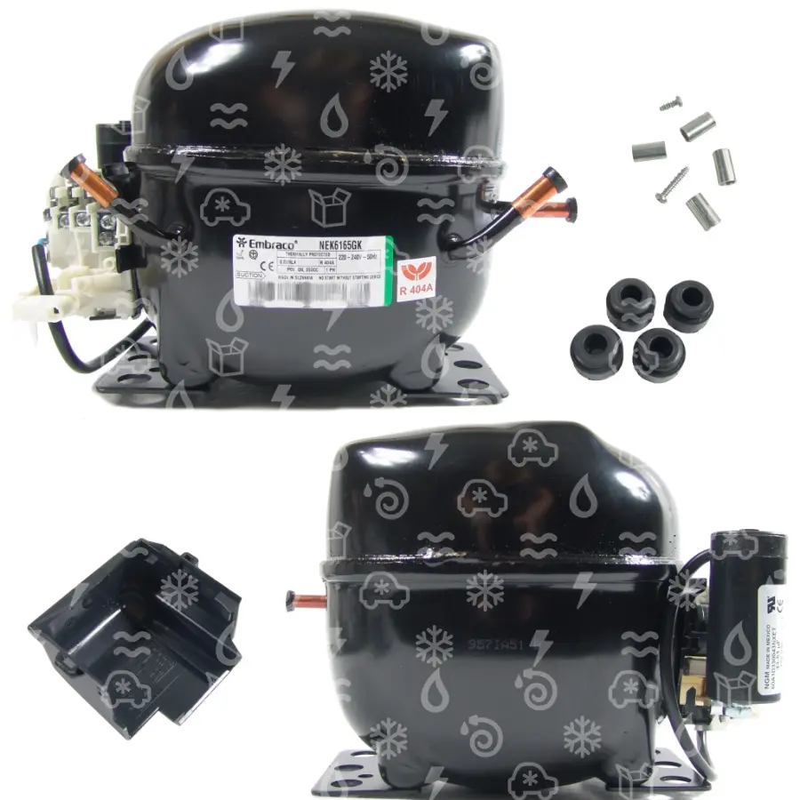 kompresor EMBRACO NEK6165GK, HBP - R404A, 220 - 240V, 50 Hz